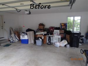 Garage cleanout before