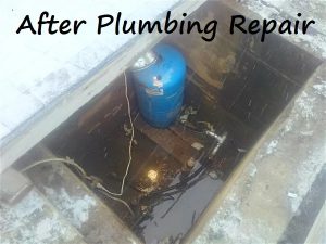 Plumbing repair after