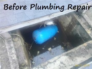 Plumbing repair before
